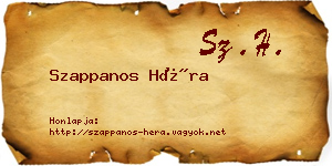 Szappanos Héra névjegykártya